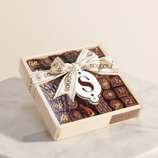 Soucolat Classic Chocolate Wood Tray