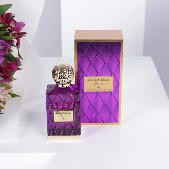 عطر أميثست خزام من ابراهيم القرشي | أليستروميريا الفرحه