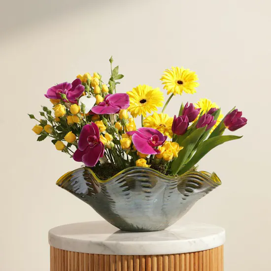 Radiant Mornings Flower Vase