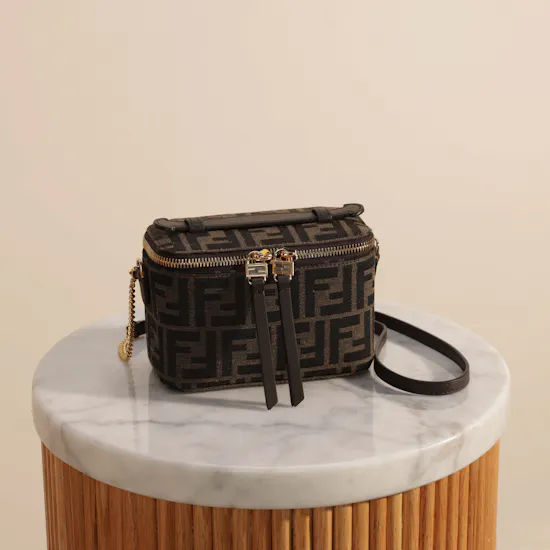 Fendi Vanity Tobacco Brown FF Women’s Bag
