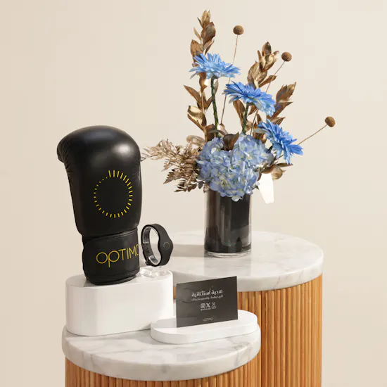 Optimo Membership Voucher and Original Gloves | Gentle Strength Flower Vase