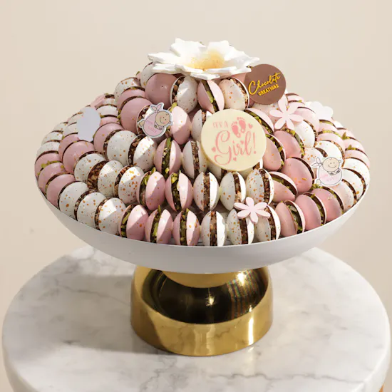 Chocolate Creations Baby Girl Chocolate Tray
