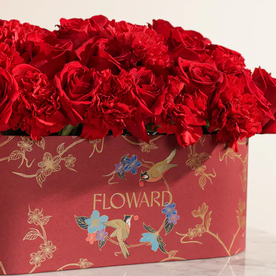 Floward Red Rose Premium Cake | Iconic Red Roses
