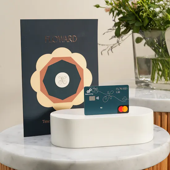Floward Card 50 USD | Blush Bloom Flower Vase