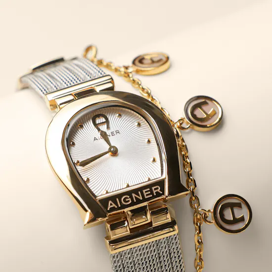 Aigner Cremona Duo Silver and Gold Women’s Watch