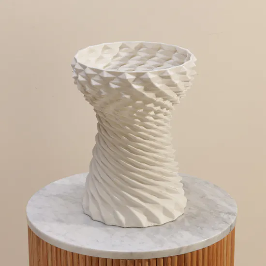 Floward 3D Rounded White Vase