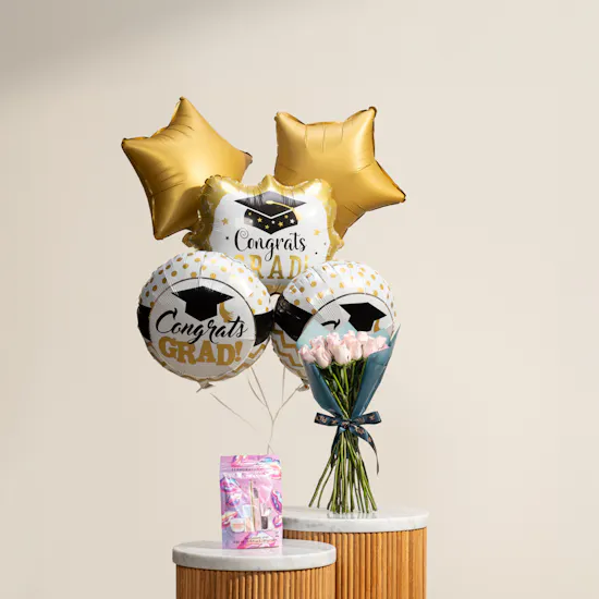 Sephora Favorites Perfect Pout Makeup Lip Set | Graduation Balloons and Flower