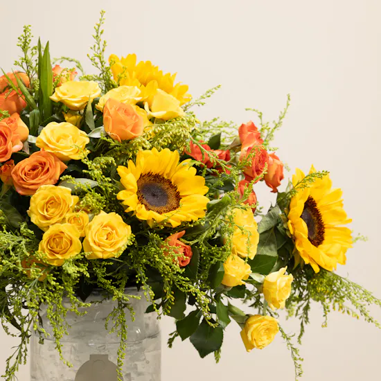 Morning Glow Flowers Vase