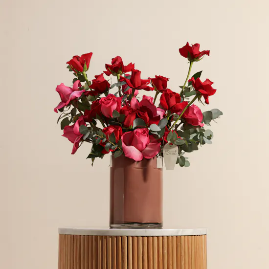 Congratulation on Graduation Pinkish Flowers Vase
