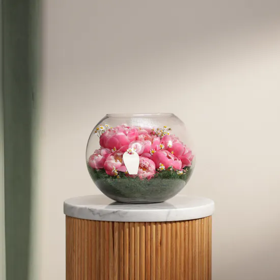 Whisper of Peony Coral Charm