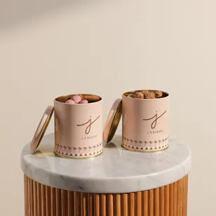 J's Bakery Chocolate Twin Cans