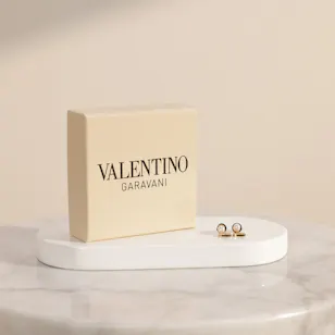 Valentino Garavani V Logo Signature Pearl Women's Earrings