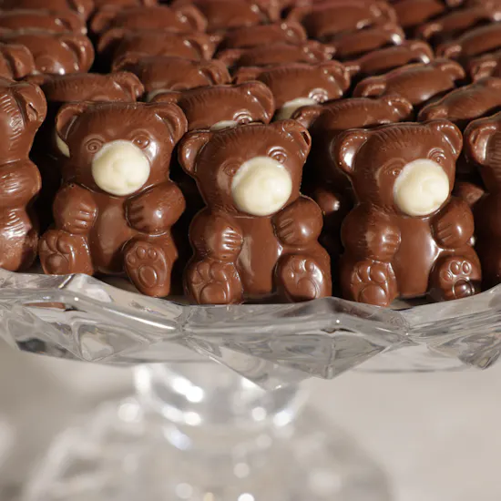 Heritage Baby Girl Teddy Bear Chocolates Tray