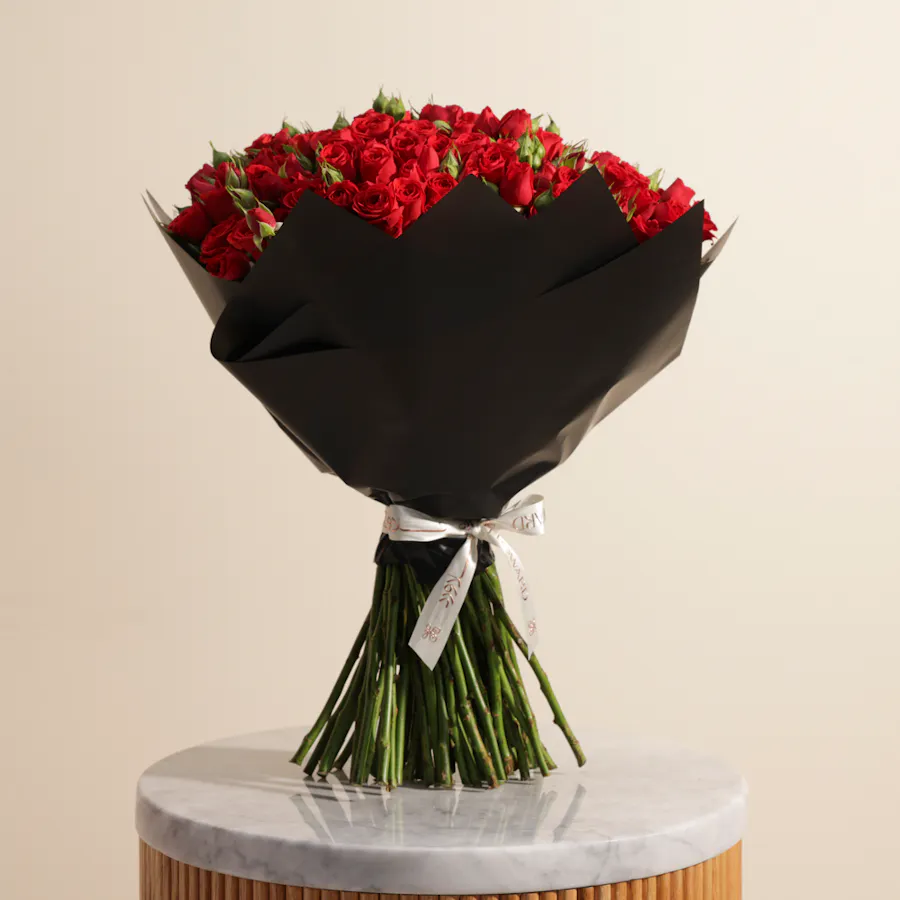 Romance Red Baby Roses Bouquet 2