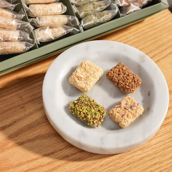 Nagwa Wrapped Rahash Wafer Biscuit Box | Blush Serenity Flowers