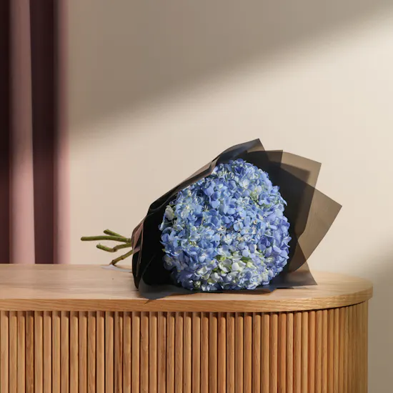 Stunning Blue Hydrangea Bouquet