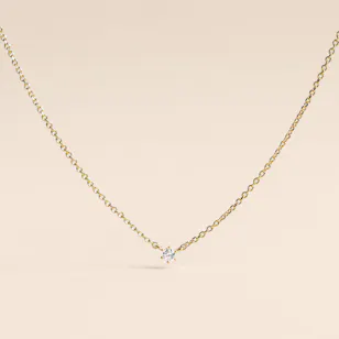 Tai Jewelry Gold Vermeil with Cubic Zirconia Women's Necklace