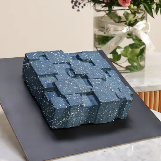Dinara Kasko Cookies Squares Cake | Festive Birthday Flower Vase