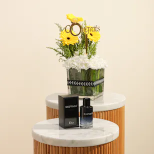 Luxury Perfume for Him | Congrats Flower Vase