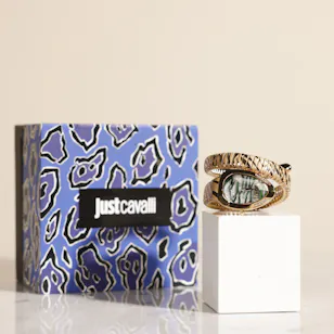 Just Cavalli Signature Snake Glam Evo 8 Solo Watch for Women