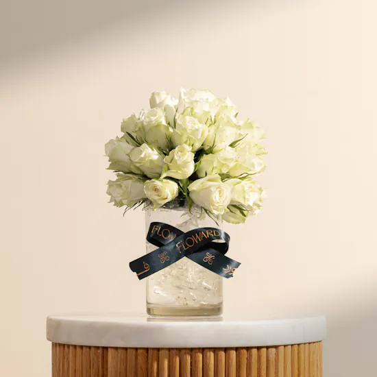 Pure Elegance Rose Vase