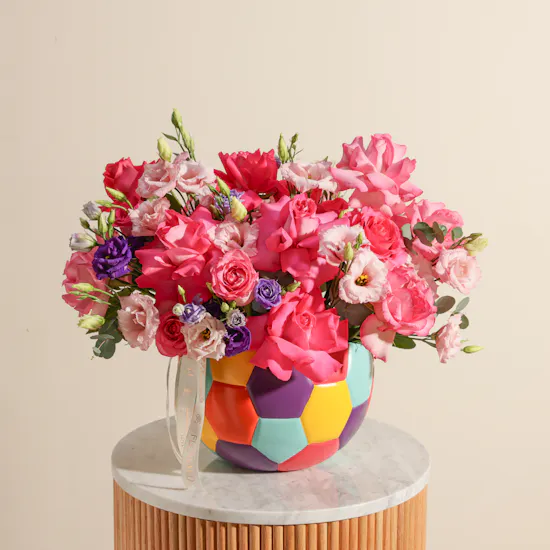 Color Symphony Flowers Vase