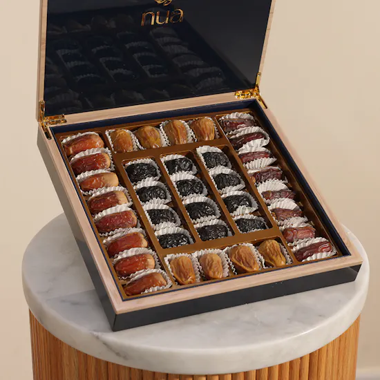 Nua Classic Dates Wooden Navy Box