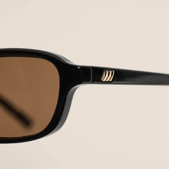 Le Specs Honey Pot Rectangle Black Women's Sunglasses