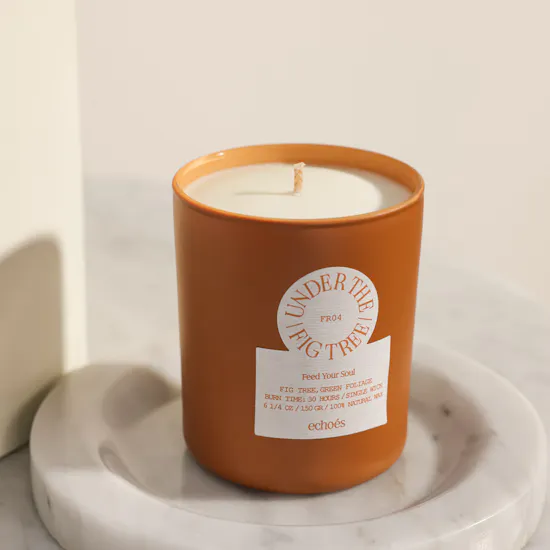 Echoes Candle Under the Fig Tree Small Candle | Apricot Glow Flower Box