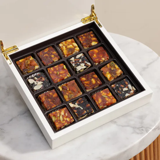 MyGovindas Zero Sugar Dry Fruit Chikki Wooden Box