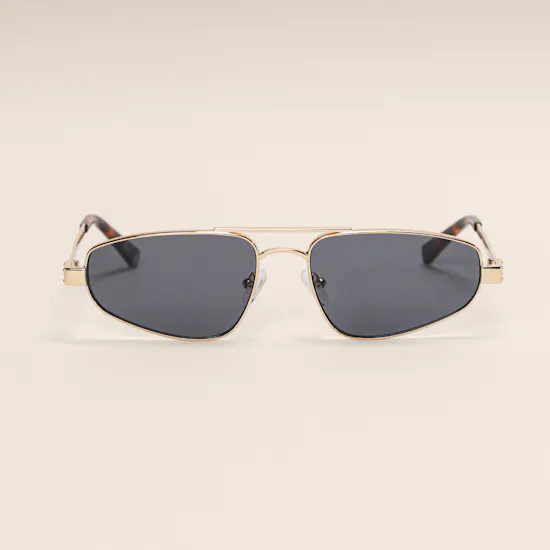Le Specs Treasure Gold Smoke Mono Unisex Sunglasses