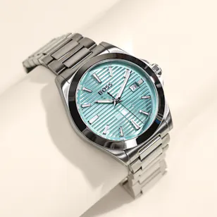 Hugo Boss Strike Silver Tone Men's Watch