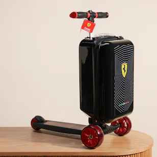 Ferrari Luggage Foldable Scooter with Adjustable Height | Black