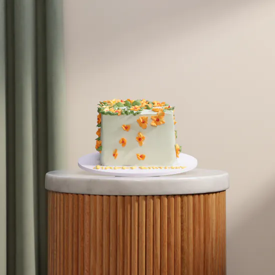 Floward Floral Cube Cake | Chocolate Salted Caramel