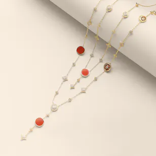 Velvet Desert Desert Tale Double Layer Long Necklace Velvet Desert Desert Tale Double Layer Long Necklace