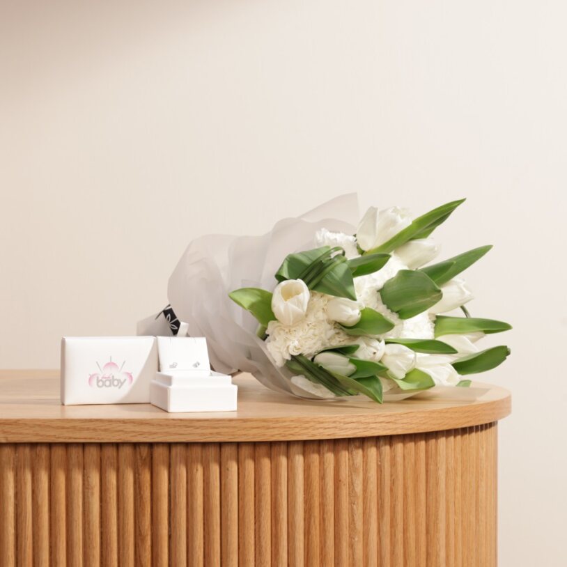 أقراط ألماس من بيبي فتيحي | باقة ساحرة