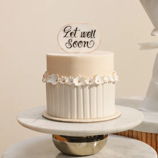 Madeleine Get Well Soon Floral Cake | Delicate Flowers Bouquet