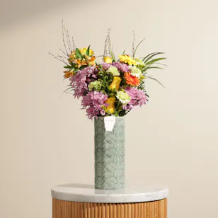 Sunshine Melody Flower Vase