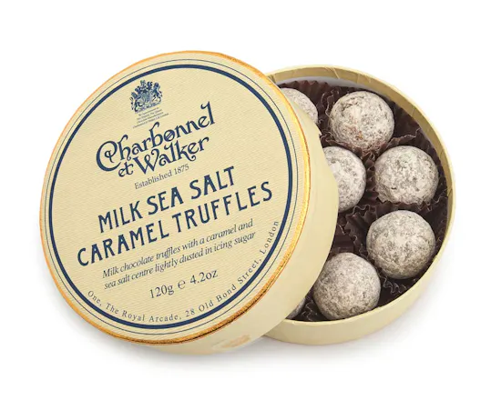 Charbonnel et Walker Milk Sea Salt Caramel Truffles | Blush Crush Bouquet