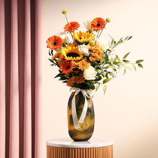 Sunshine Medley Flower Vase