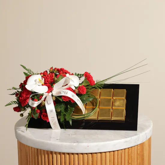 Floward Luxurious Chocolate Tray | Romantic Flowers