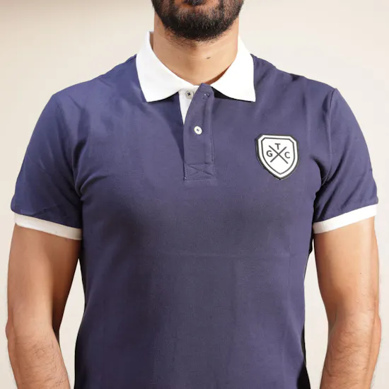 TGC Navy Shield Polo Shirt