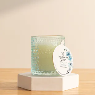 Candle Connection Tiffany Blue Pearl Candle 