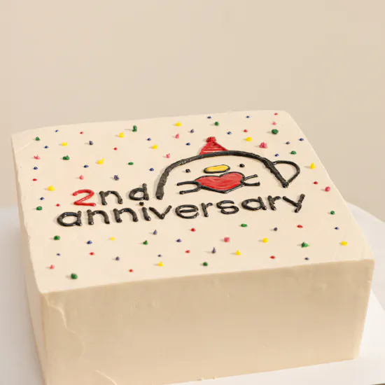 Floward Cute Square Anniversary Cake