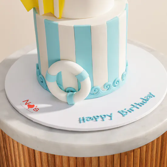 NQ's Bakery Palm and Beach Personalized Cake