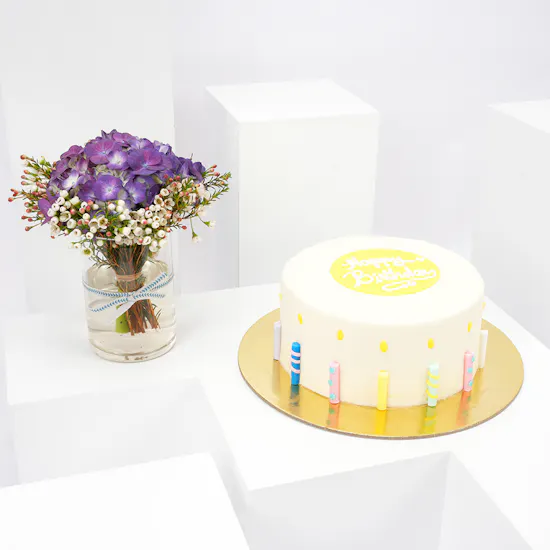 Helen's Bakery Birthday Cake | Spring Vase