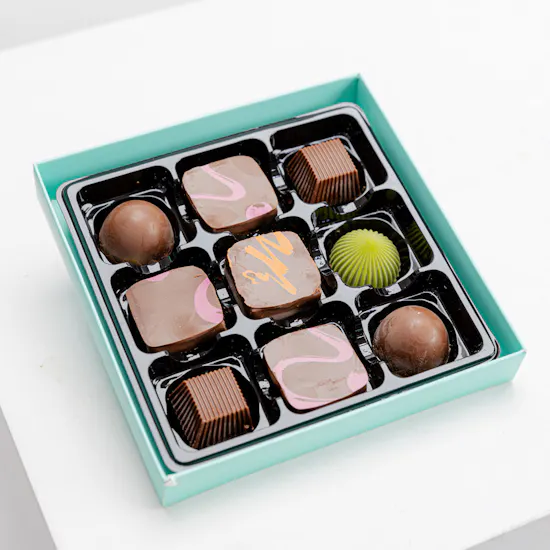 Moko Crunch Chocolate Box | Purple Flowers