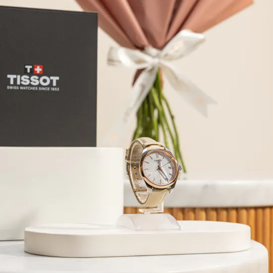Tissot PR 100 34mm Women's Watch | Blissful Roses Bouquet