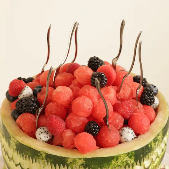 Fresh Pickes Royal Melon Centerpiece