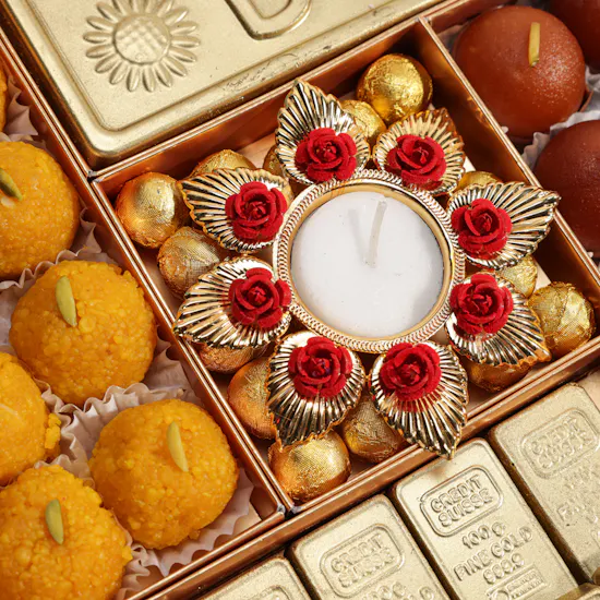 NJD Diwali Ladoo and Chocolate Gift Box